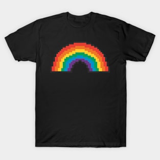 RAINBOW PRIDE PIXEL ART LGBT LOVE T-Shirt